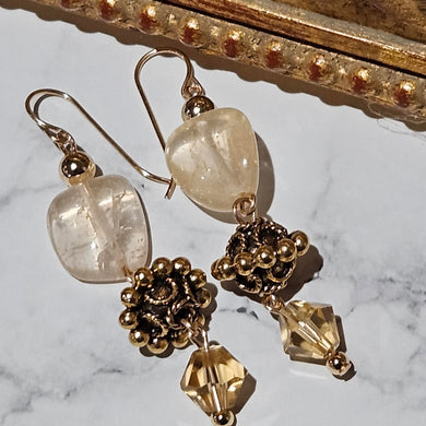 Citrine Dream Gold Filled Earrings