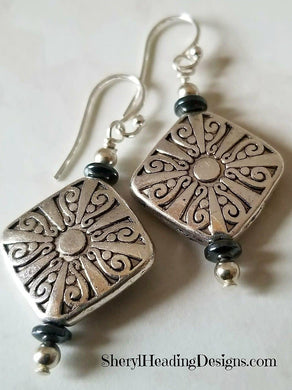 Silver Diamond Earrings - Sheryl Heading Designs