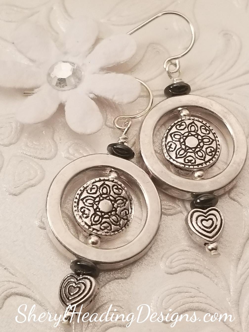 Sweet Silver Dangle Earrings - Sheryl Heading Designs