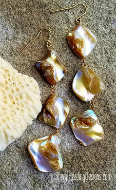 Sandy Beaches Shell Drop Earrings - Sheryl Heading Designs